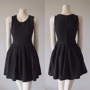 Aritzia Talula Waldorf Dress in Heathered Black